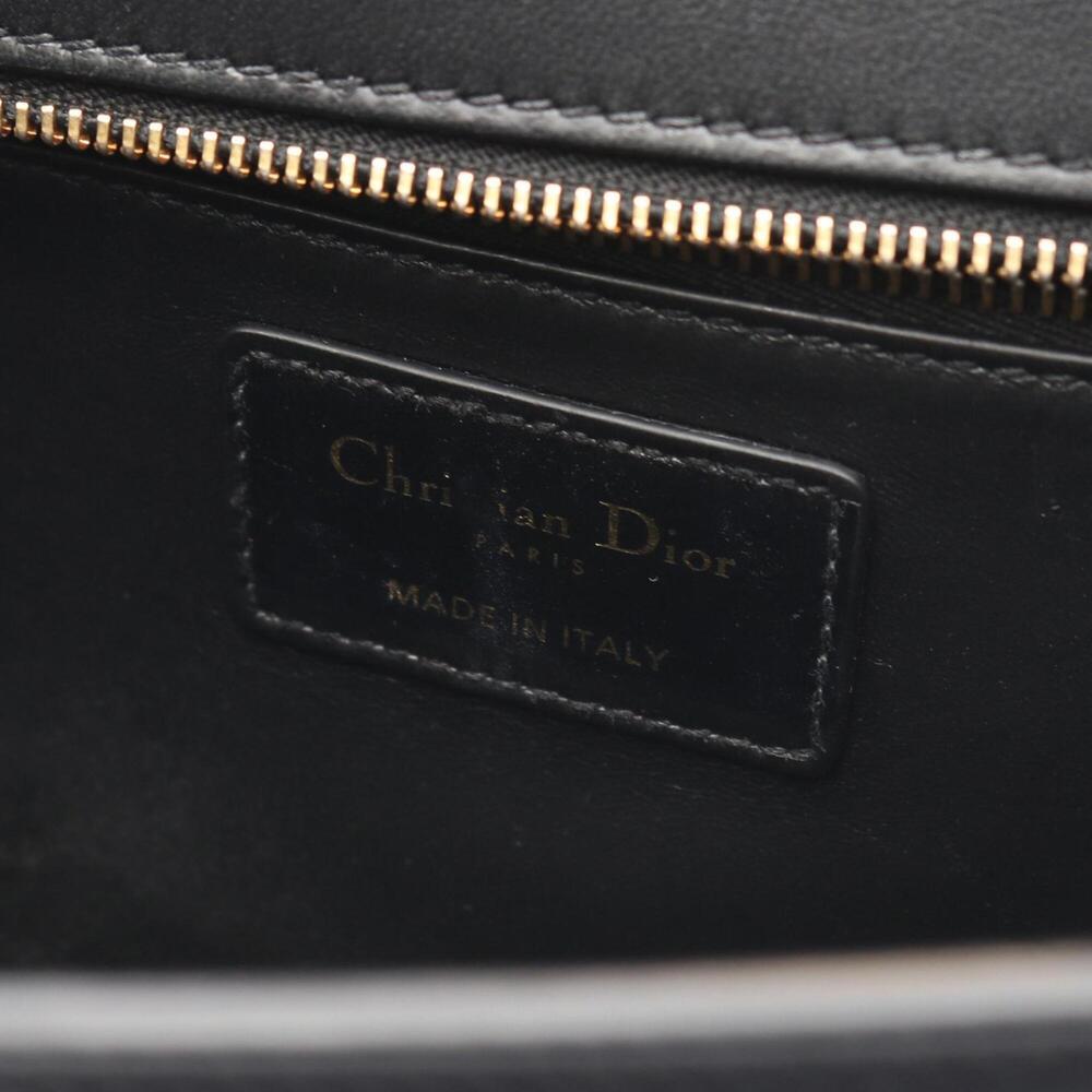 CHRISTIAN DIOR Black Leather Shoulder Bag - Picture 4 of 9